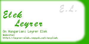 elek leyrer business card